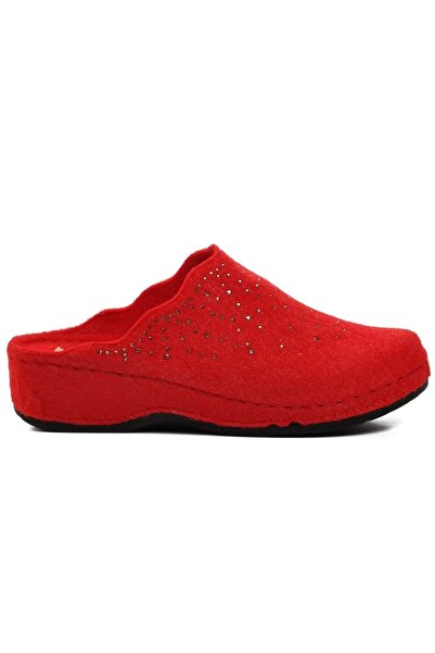 KOCAMANLAR Bento K-10909 Home Slippers Orthopedic Women's Slippers Red