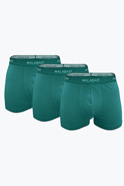 Malabadi Ανδρικό Σετ Μπόξερ Πράσινο 3 τεμαχίων Cotton Elastane - 3M075