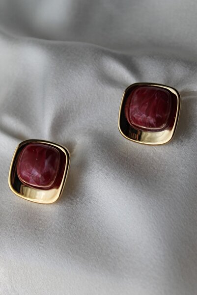 Nenya Akrilik Taşlı Kare Model Küpe