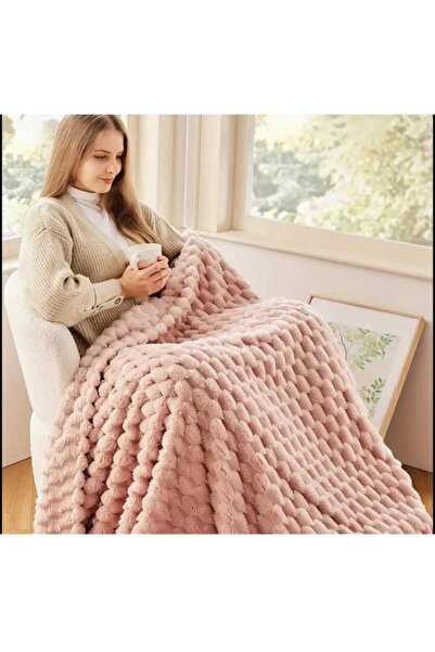 Keremhome Pelüş koltuk şal pofduk koltuk örtüsü çift taraflı tavşan pelüş tv ...