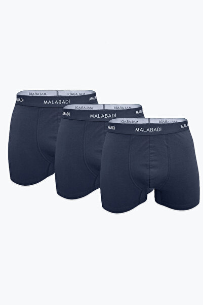 Malabadi Men's Smoked 3-Piece Cotton Elastane Boxer Set - 3m075