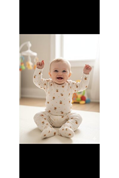 Necix طقم ملابس للفتيات الصغيرات مكون من 3 قطع مع أزرار سفلية