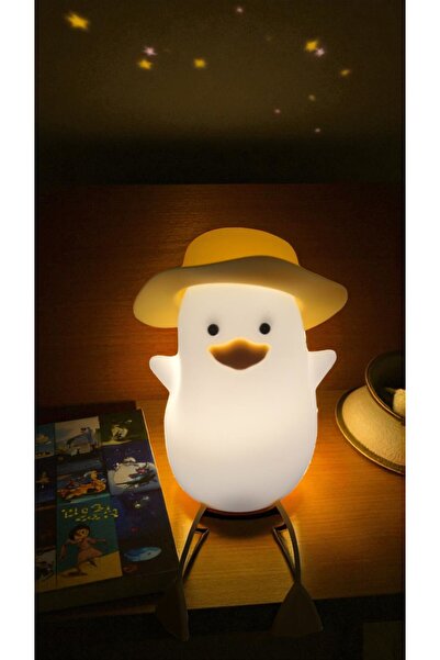 FAMEMUS ACCESSORY Dokunmatik Sensörlü Işık Değiştiren Ördek Gece Lambası Ürün...