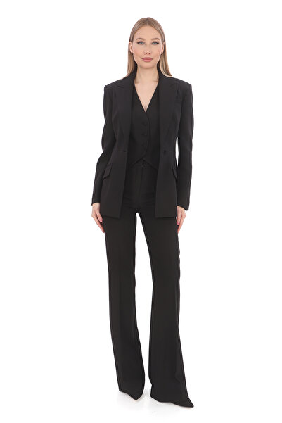 PEARL Stylish Crepe Blazer Jacket and Vest Pants Set - for Office, Invitation, Wedding, and Special Occasion
