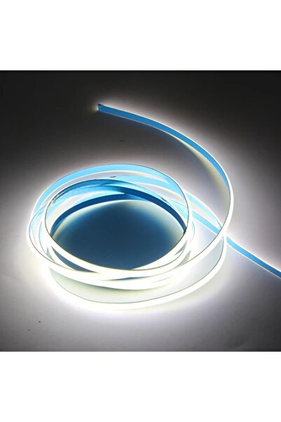 Ledarmy COB Led şerit 5metre 12V 320LED/m 6500K soğuk beyaz 10W 8mm IP20 aydınlatma ışık hortum kendinden ya