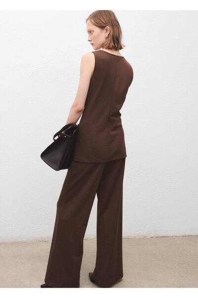 MANGO Woman Dikiş detaylı kolsuz top