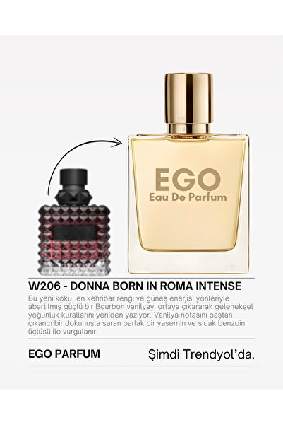 homeartplus W206- Ego Edp 50 ml ( DONNA BORN IN ROMA INTENSE ) Çiçeksi Kadın ...