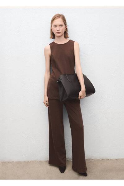 MANGO Woman Dikiş detaylı kolsuz top