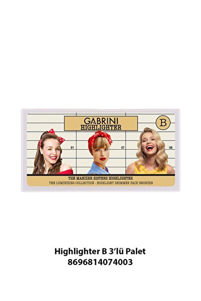 Gabrini Highlighter Set B 3'lü