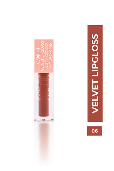 Gabrini Velvet Lipgloss Nude Color 06