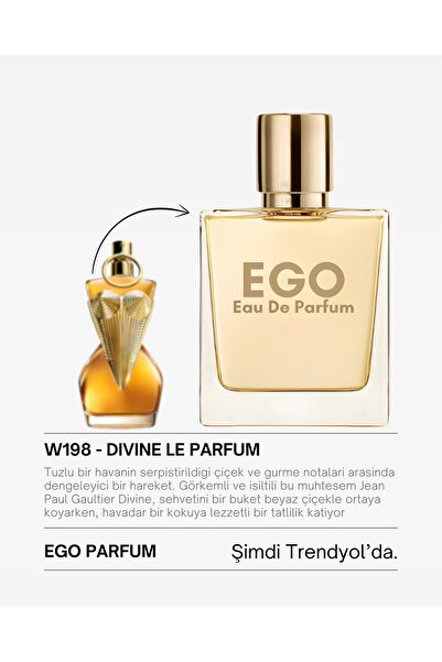 homeartplus W198 Ego Edp 50 ml ( Divine Le parfüm ) Çiçeksi Kadın Parfüm