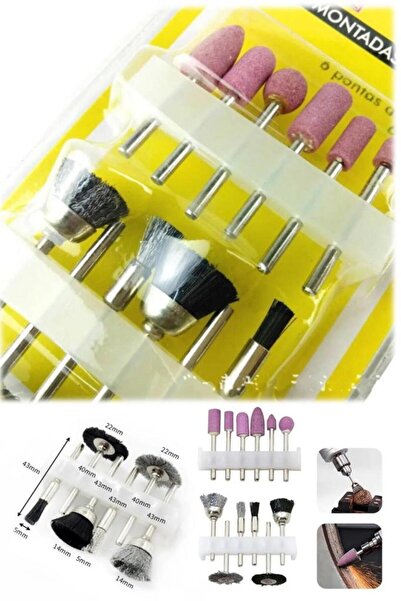 optana Gravür Seti Matkap Ucu Parlatma Parlatıcı Başlıklar Ahşap Oyma