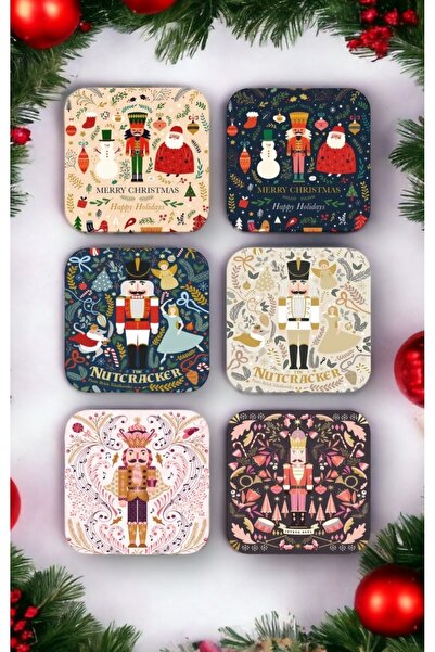 fırsatlar diyarı مجموعة حاملات أكواب خشبية بتصميم كسارة البندق - باليه كسارة ...