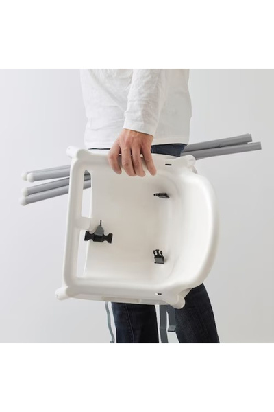 Toyska Telescopic dining chair for babies and children, adjustable, Gray