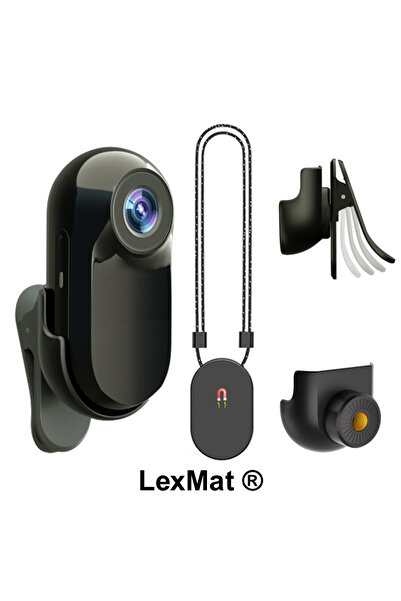 LexMat Mini Portable Sports Video Camera, Body Cam ® Full HD 1080p with Integrated Microphone