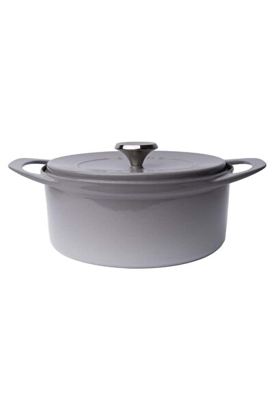 Pot Art Gri 28 cm Derin Döküm Tencere