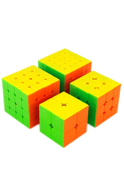 Toyska Set 4 Cuburi Rubik, multicolor