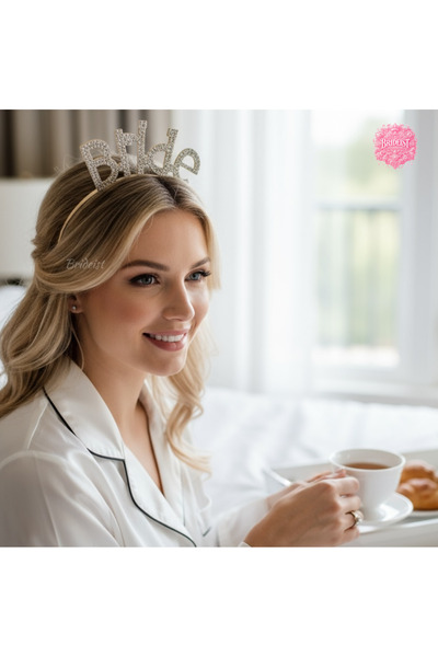 BRIDEIST WEDDING CO Silver Bride Written Luxury Crown |   Bachelor Party Crow...