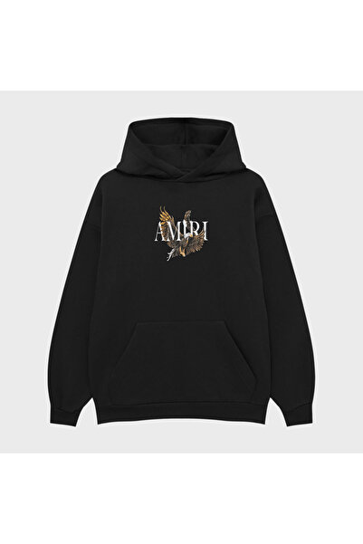 PURE EFFECT AMIRI HA-WK ПРИНТОВАНИЙ ОВЕРСАЙЗ УНІСЕКС 100% БАВОВНА ДИХАЮЧИЙ СВ...