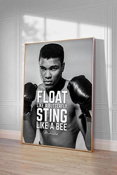 Bugucreative Muhammed Ali Çerçevesiz Poster, The Greatest, Tablo Ölçülerinde Çerçevesiz Poster