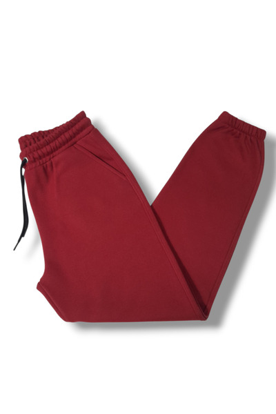 MASSMODA بنطال رياضي سميك شتوي من القطن الممشط بيجامة بأرجل مطاطية للرجال / ا...