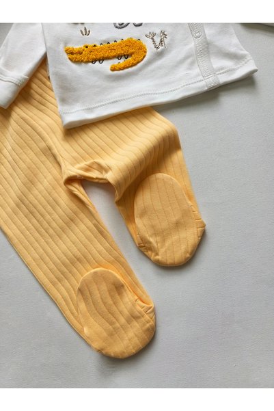 Panfilia 100% Cotton 0-3 Months Newborn Baby Hospital Release Set of 3 / Bodysuit Set