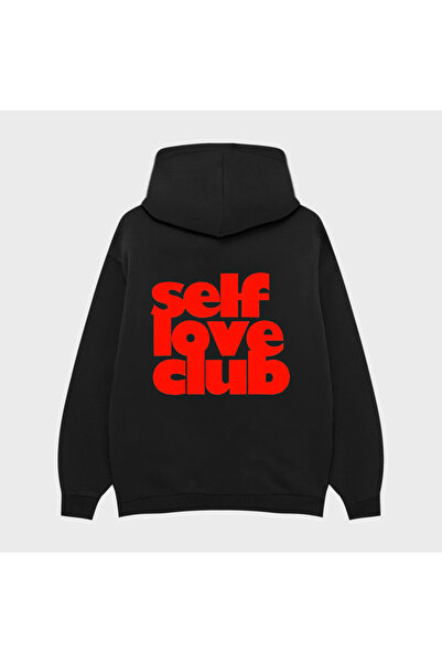 PURE EFFECT SELF LOVE CLUB IMPRIMAT OVERSIZE UNISEX 100% BUMBAC Hanorac respi...