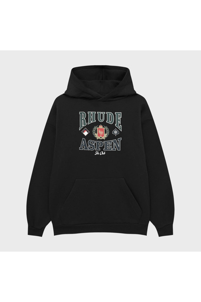 PURE EFFECT RHUDE ASPEN - 100% pamuk Unisex Oversize kroj Dukserica Sa kapulj...