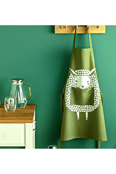 PİKKO HOME مريلة مطبخ من البوليستر المطبوع الأساسي