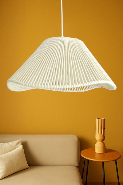 Bubihome Ariana Dekoratif Aydınlatma , Rustik İskandinav Makrome Avize