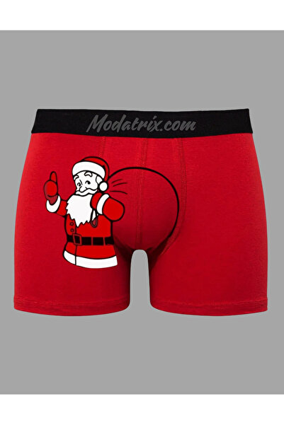 UNIQUE DESIGN Special Santa Claus Printed Espiri Printed Cotton Men's Boxer for New Year's Eve