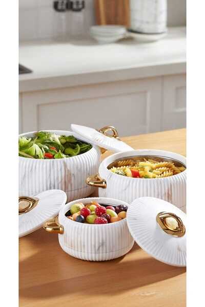 Generic طقم حافظات طعام 3200/2400/1800مل