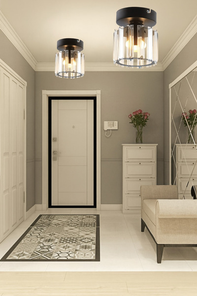 ESSLİGHT Nehir Tekli Plafonyer Avize Kristal Taşlı Modern Dekoratif Aydınlatma