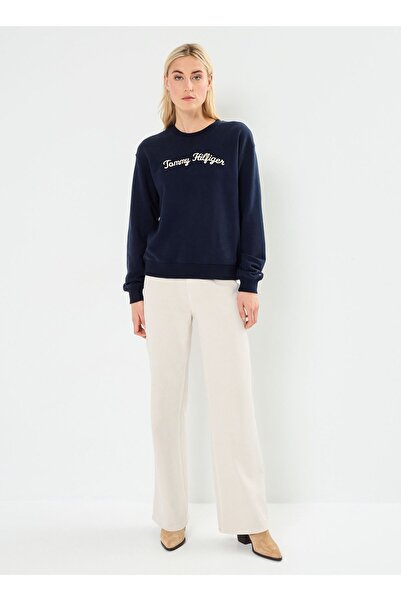 Tommy Hilfiger WOMEN'S MODERN SCRIPT REGULAR FIT SEATSHIRT