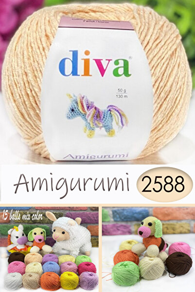 Diva İplik Divagurumi-lux Amigurumi İpi-2588 Yavruağzı