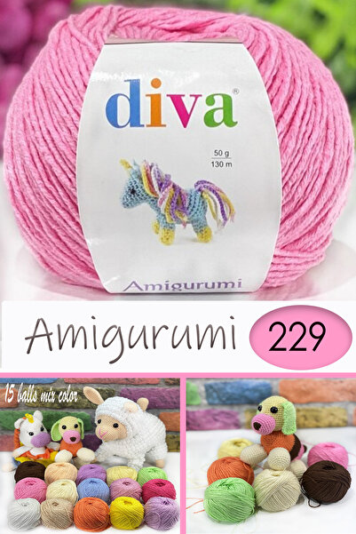 Diva İplik Divagurumi-Lux Amigurumi İpi-229 Pembe