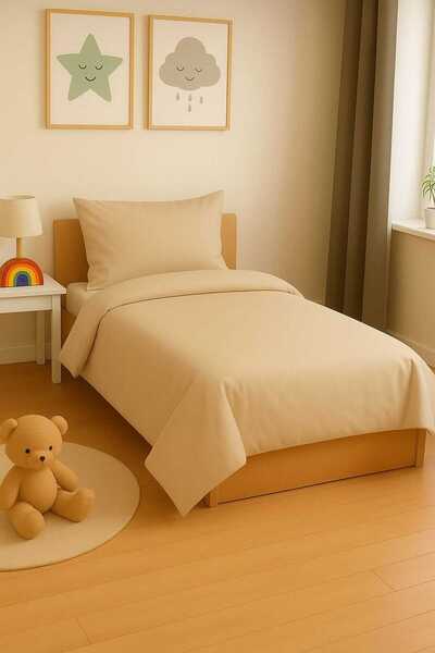 Loova طقم أغطية سرير مفرد "غطاء لحاف + ملاءة مطاطية + غطاء وسادة" 100% قطن بل...