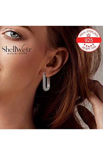 shellwetr Elite Küpe Sevgililer günü , annenize verilecek en güzel 925 ayar gerçek gümüş hediye