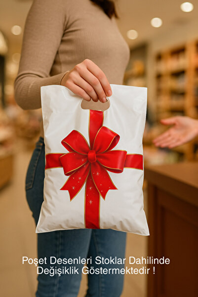 Özkan Ambalaj Temizlik 50 Adet 26x38 Cm Renkli Tavkviyeli Mağaza Poşeti 2 Numara