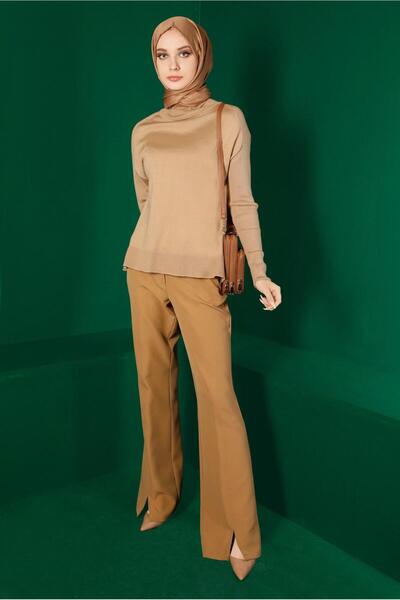 Alvina 42073 Model Turtleneck Basic Knitwear Sweater