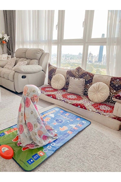 Yelajoy My Salah Mat,Educational Interactive Prayer Mat & Book for Children in 7 Languages,36 Touch-keys