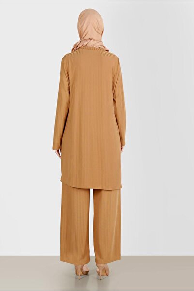 Alvina Stone-Detail Fiber-Inserted Double Pant. Team 42882