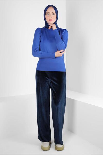 Alvina GENİŞ PAÇA KADİFE PANTOLON 70643