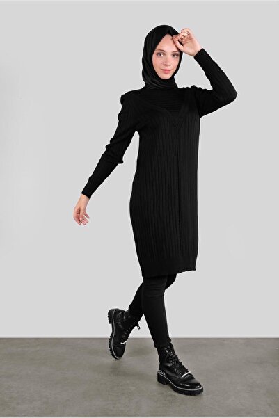 Alvina Knitted Patterned Knitting Tunic 41084