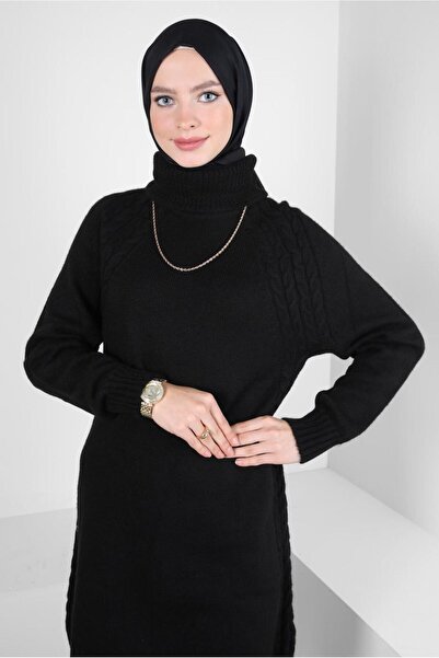 Alvina Tunica tricotaje cu guler rotit 44065