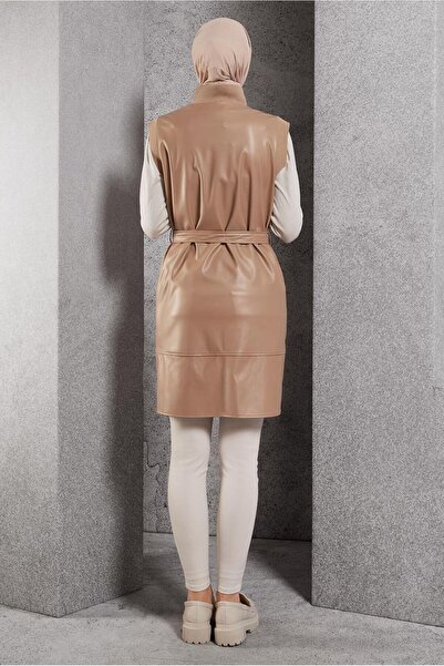 Alvina Sunny Leather Vest with Birds 45239