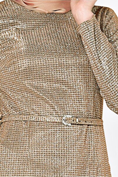 Alvina Simple Belt Dress 4101