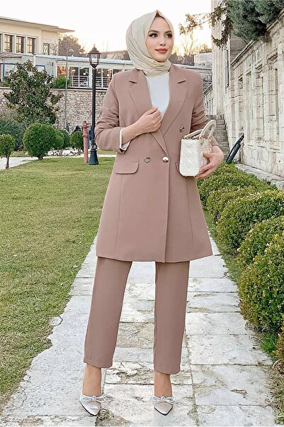 TRENDTESETTÜR Γυναικείο Παντελόνι Mink Classic. Σετ 2538