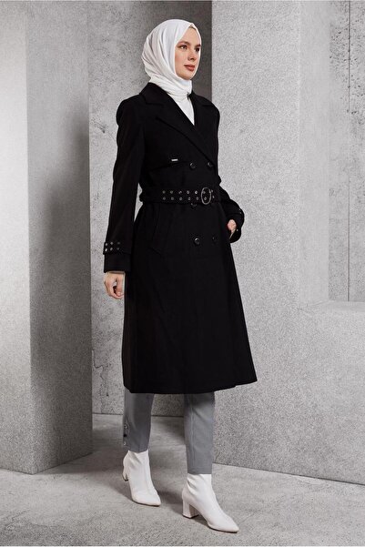 Alvina 90551 Model de haină cu centură