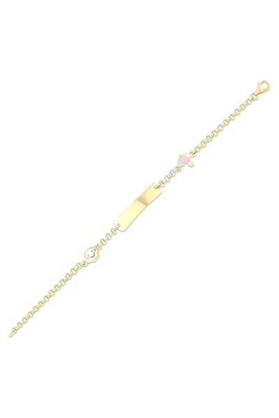 Assos Pırlanta Bulut Figürlü Altın Çocuk Künye - 14K